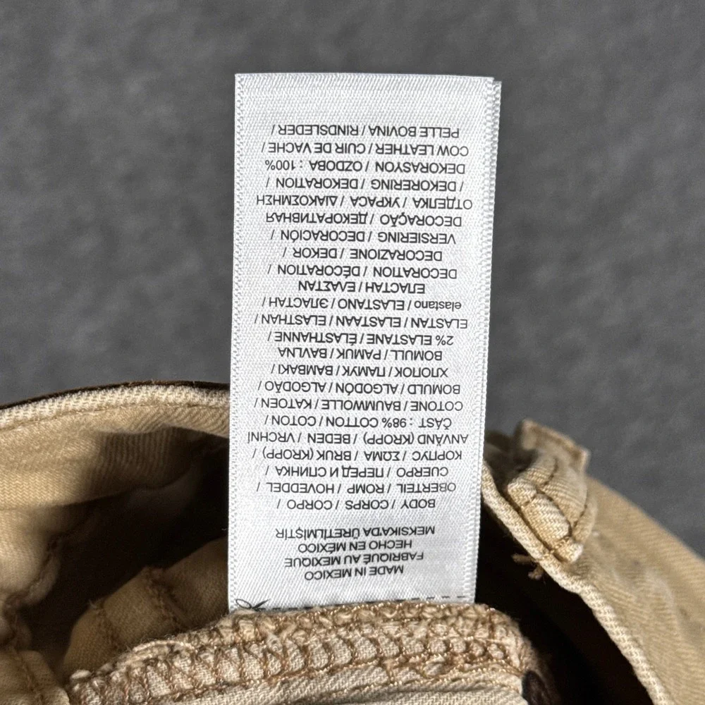 NWOT Polo Ralph Lauren Varick Slim Straight Jeans Mens 38x30 Beige Stretch Pants